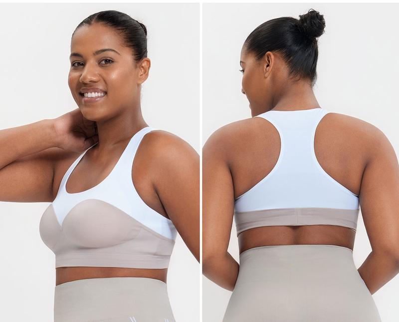 AIMER Sports Bra Everyday Push Up Bra Christmas Gift Water Bra Seamless Color Block Racerback Soft Wraparound Support Stretch Fabric No Cup Shifting Stay in Place Stylish Comfortable Activewear Fall Fashion Top Womenswear TikTokShopHolidayHaul