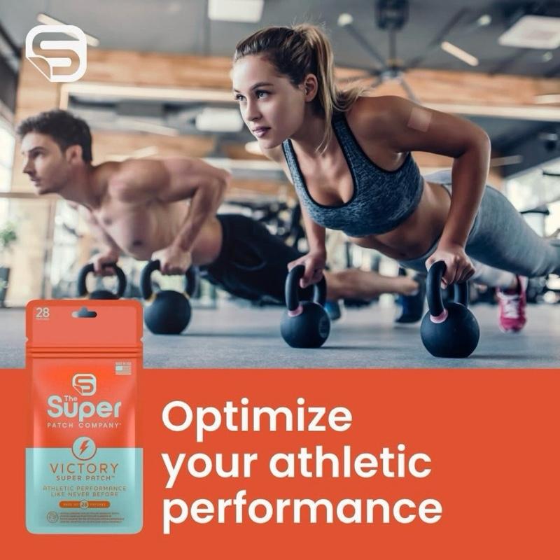 The Super Patch Company Victory Super Patches 2 packs of 28 patches Hypo-allergenic Polyethylene Adhesive VTT 2.0 Workout like never before