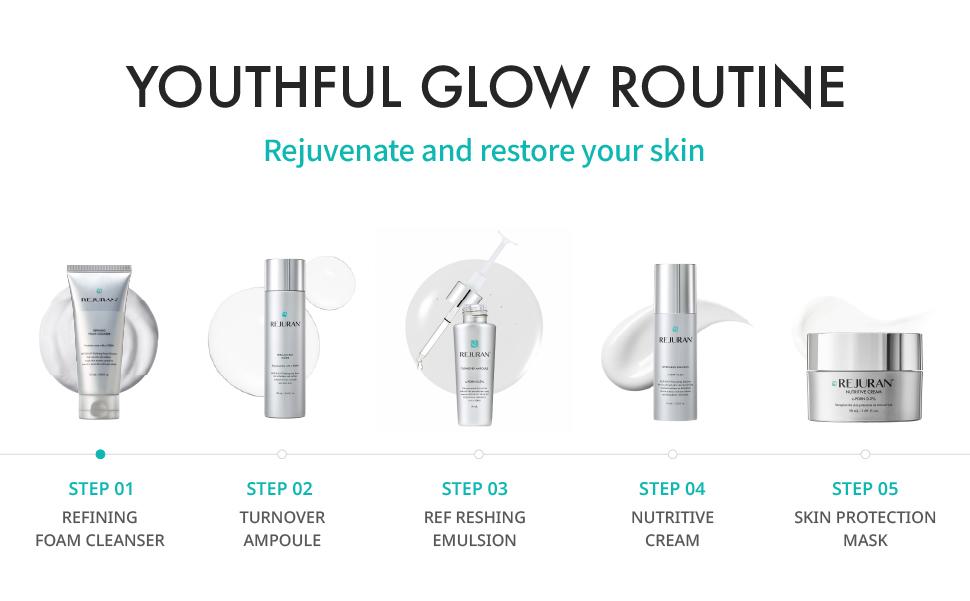 REJURAN Refining Foam Cleanser, c-PDRN – Hydrating & Gentle for Smoother, Clearer Skin, Minimizes Pores & Balances with Hyaluronic Acid & Tanin Complex, Korean Skin Care (4.05 fl oz)