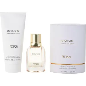 Tumi Signature Set-Extrait De Parfum Spray 2 Oz & Body Milk 6.8 Oz (Experience Collection) For Women
