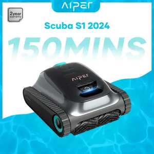 AIPER Scuba S1 Cordless Robotic Cleaner, Smart Navigation for Inground Pools up to 1,600 Sq.ft, Wall and Waterline Cleaning Vacuum.#dealsforyoudays