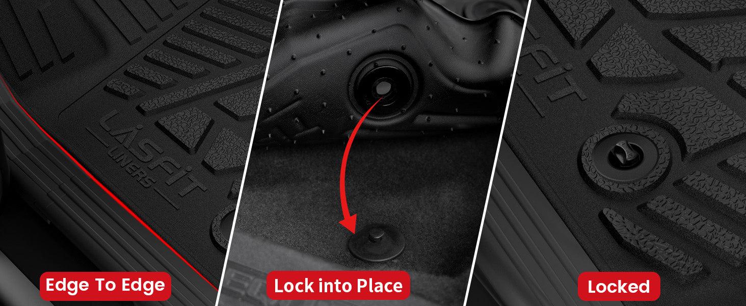 Lasfit fit for 2019-2026 Ram 2500 3500 Floor Mats, Fit Crew Cab Without Power Take-Off (PTO) KIT Only