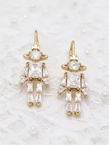Latest 2026 Crystal Robot Dangle Earrings – (26mm * 17mm * 2mm) for Bold Statement Style