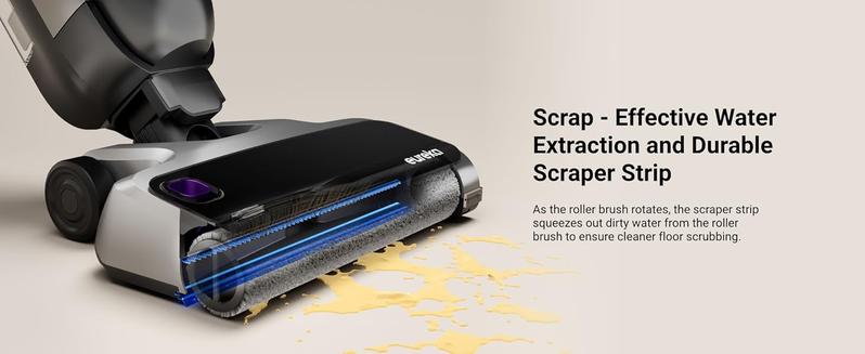 Eureka RapidWash 630 Cordless Wet Dry Cleaner 170° Reclinable Hot Air Drying Self Cleaning Vacuum Mop Combo for Hard Floors Pet Hair Sticky Messes Jumpstart Sale