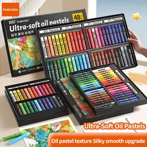 Truecolor Ultra-Soft Heavy Color Oil Pastels, Premium Coloring Collection for Artists, Ideal Gifts for Students