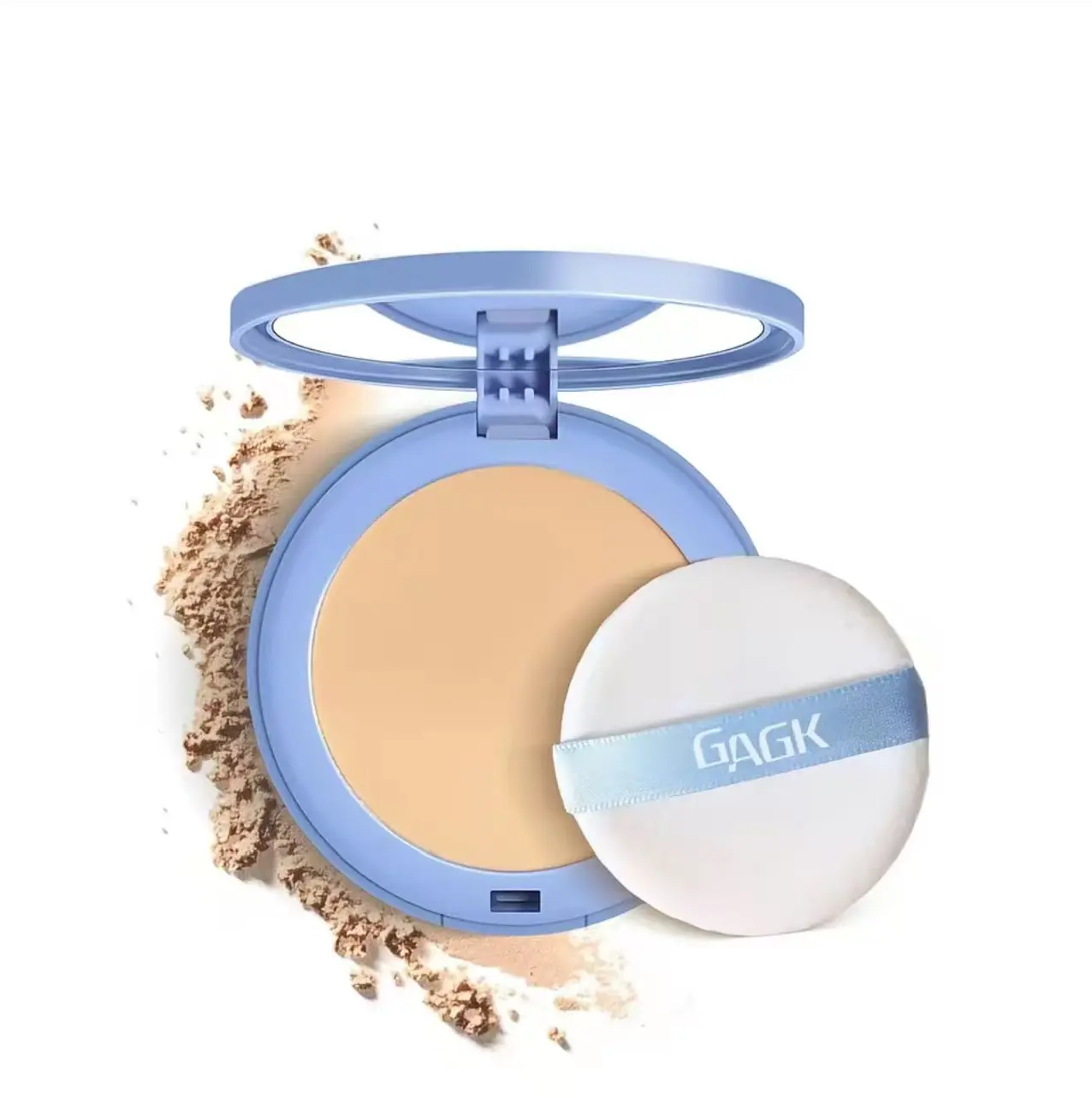 GAGK Face Setting Powder Foundation - 24-Hour Matte, Oil-Control, Waterproof, Sweatproof, Soft-Touch, Non-Toxic, Alcohol-Free, Recyclable, Tames Shine, for Combination Skin, Any Tone (Oil Control Powder)