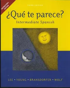 USED-Que te parece? Intermediate Spanish, 3rd Edition, INSTRUCTOR'S EDITION by Lee (Paperback)