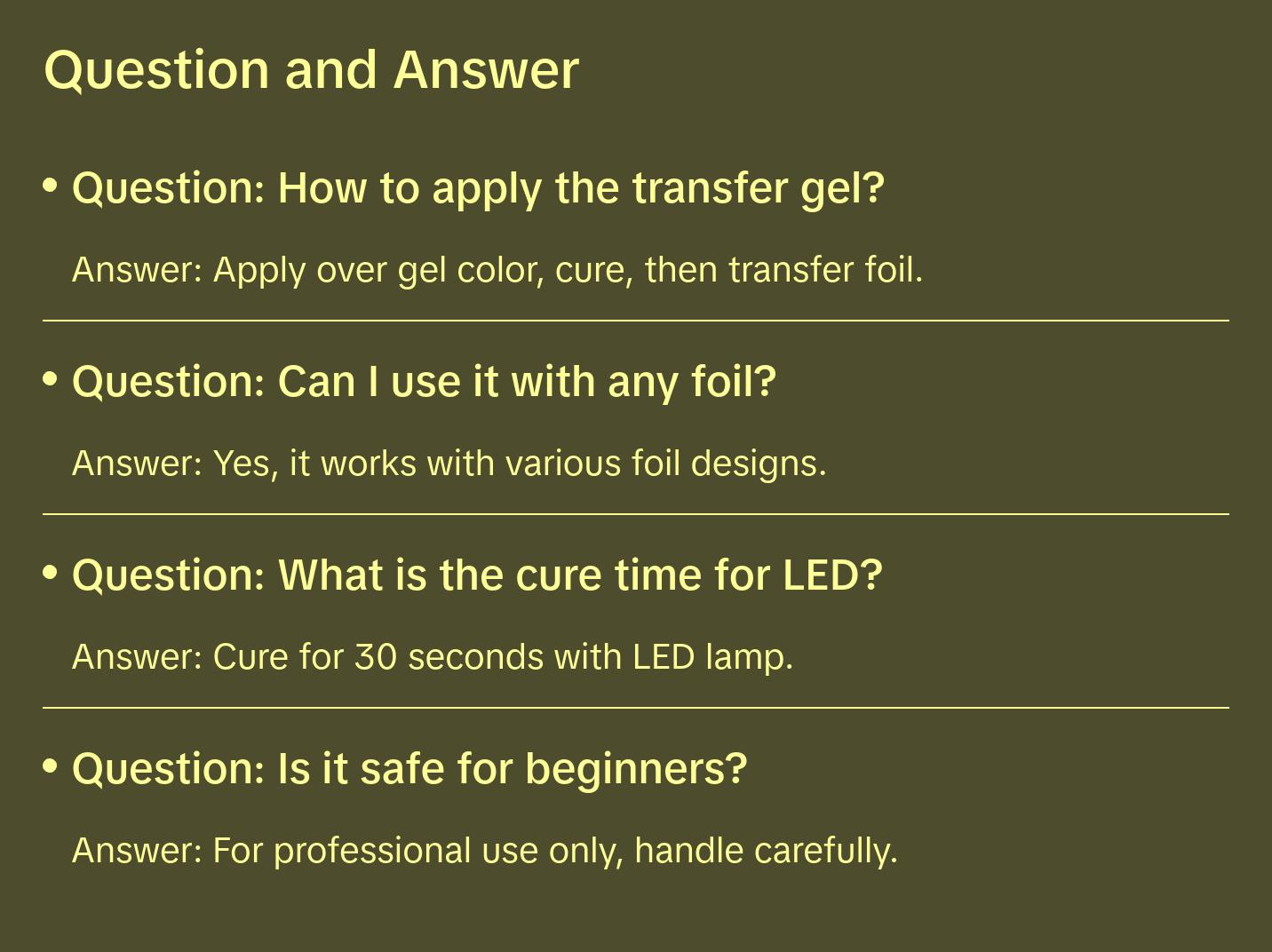 Daily Charme Foil Transfer Gel