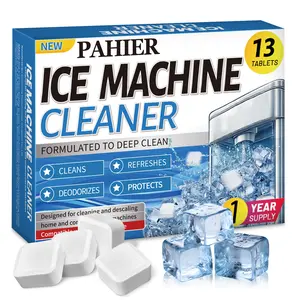 Ice Machine Cleaner Tablets Maker Descaler 13 Pack - Descaling Tablets Compatible with Countertop Ice Machine & Nugget Ice Maker, Commercial Ice Machine 1 Year Supply