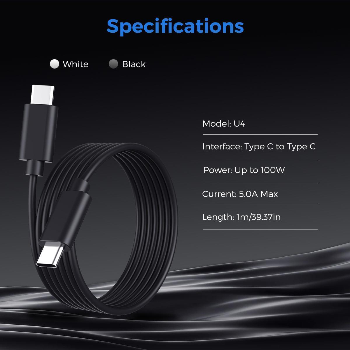 【U1-U4】MIRO Data Cables – Fast Charging for Apple & Type-C Devices, MFi & Smart Chip Protection – Home, Office, Travel Convenience, Quick Power, Ideal Gift for Students, Tech Enthusiasts & Office Workers