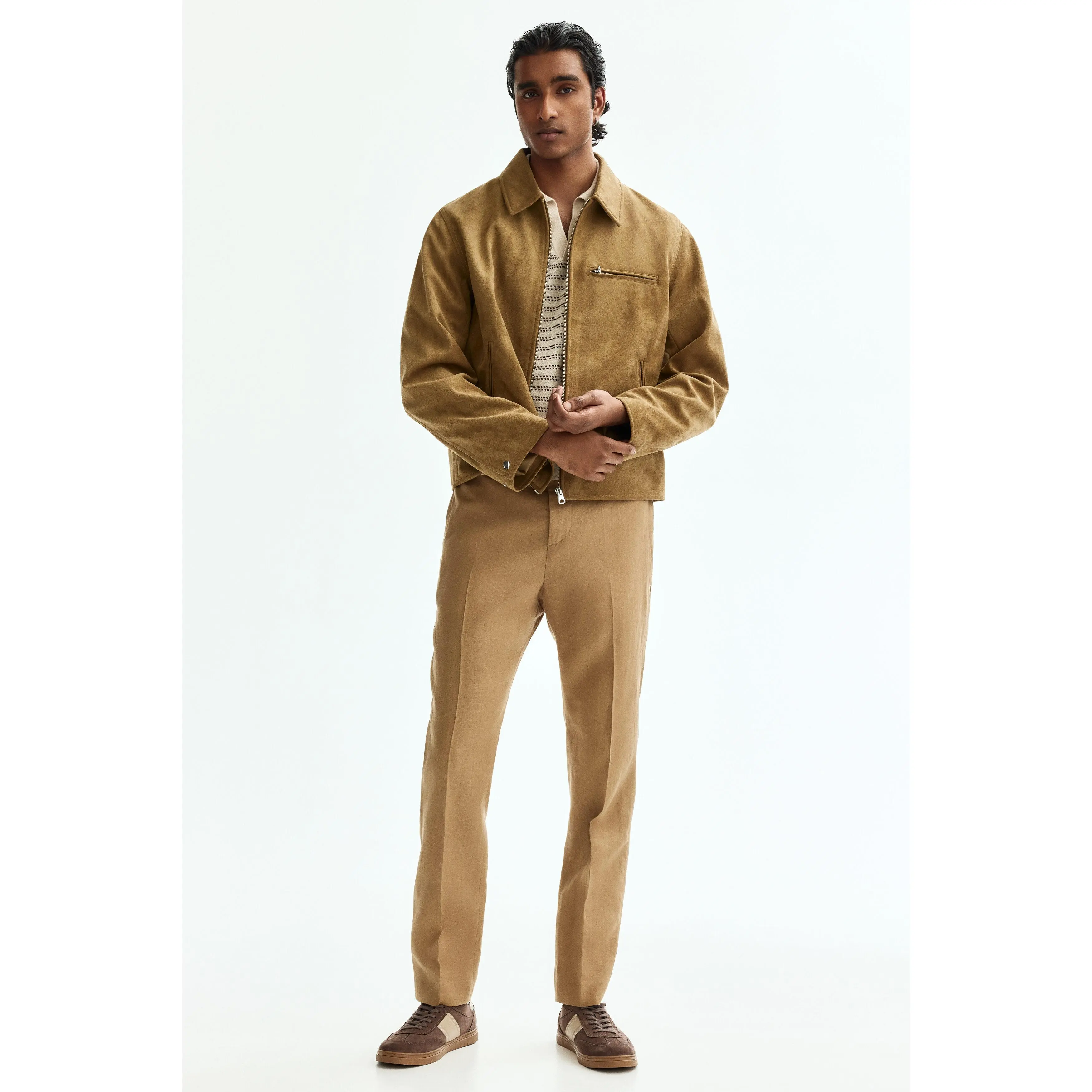 H&M Slim Fit Linen suit trousers