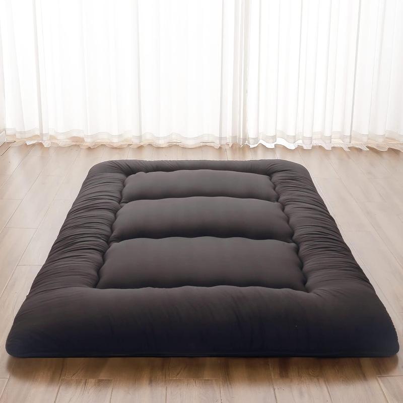Foldable Floor Mattress with Washable Cover, Roll Up Futon Mattress & Portable Storage Bag for Guest Bed, Camping, Dorm