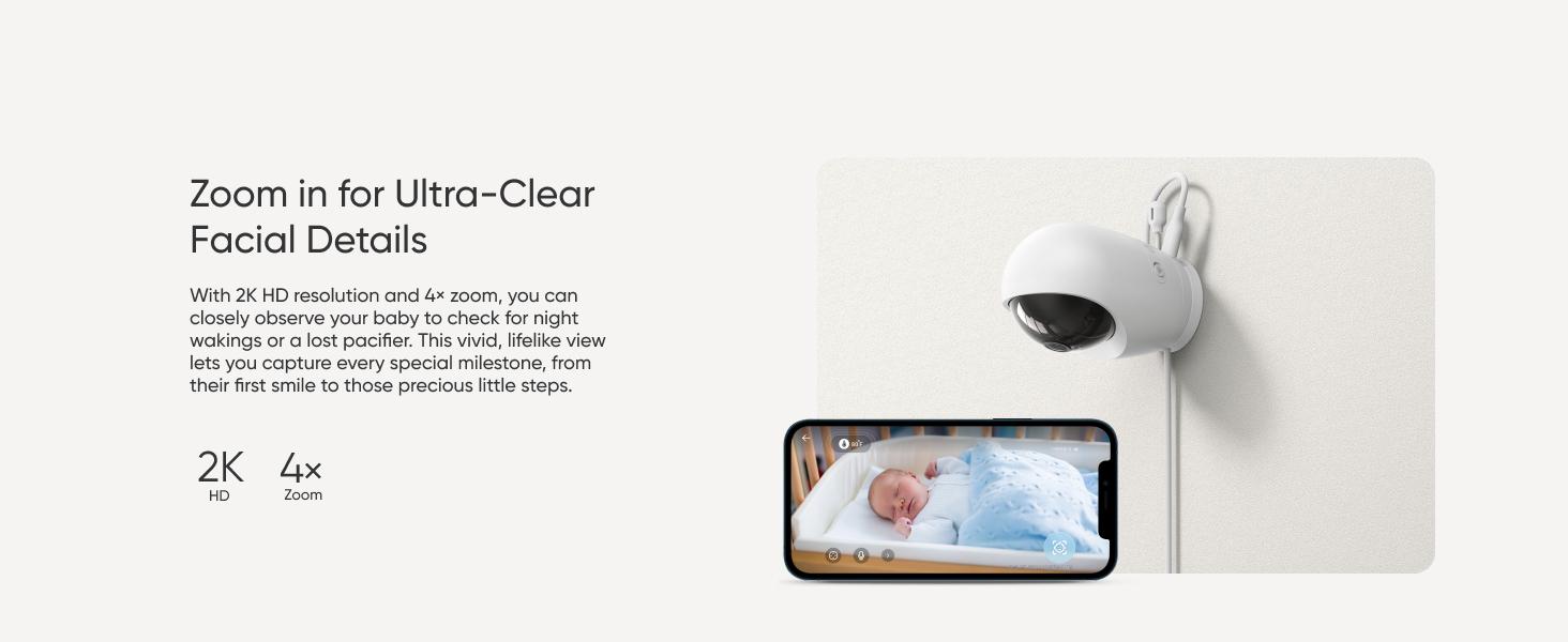 【Exclusive Bundle】eufy Baby Monitor E20 with 2K HD Camera, 5'' 720p Display, Hybrid Wi-Fi and No Wi-Fi Connection, App and Monitor Control, Pan-Tilt, 4× Zoom, Portable Camera with Built-in Battery, ANR, Smart Alerts, Secure with Anti-Hack Protection 【Exclusive Bundle】eufy Baby Monitor E20 with 2K HD Camera, 5'' 720p Display, Hybrid Wi-Fi and No Wi-Fi Connection, App and Monitor Control, Pan-Tilt, 4× Zoom, Portable Camera with Built-in Battery, ANR, Smart Alerts, Secure with Anti-Hack Protection