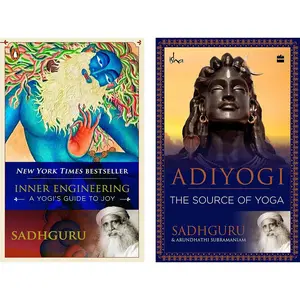 2 Books Combo By Sadhguru [Adiyogi: The Source of Yoga & Inner Engineering: A Yogi’s Guide to Joy] [Paperback] Paperback – January 1, 2017