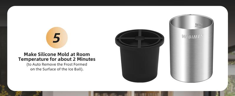 WIBIMEN 2 Pack Clear Ice Makers  With Ice Tong & Storage Box – Bar Quality at Home