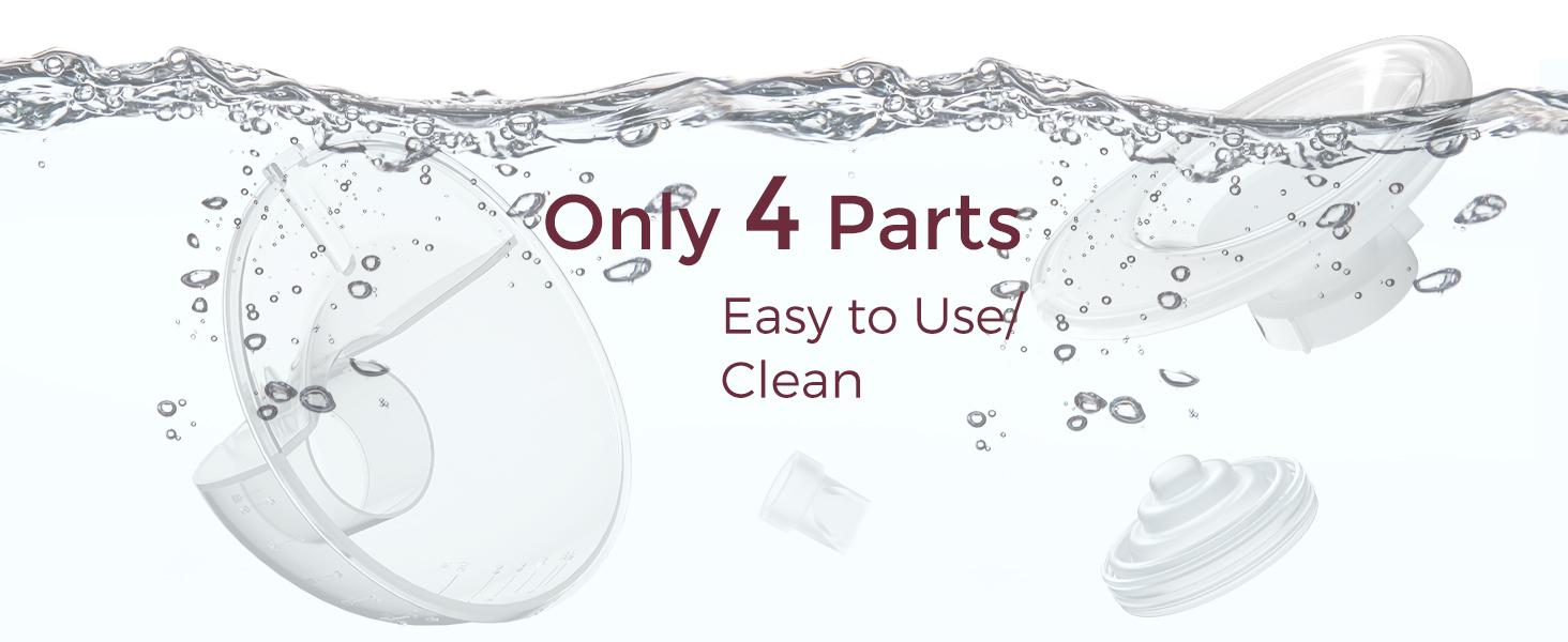 【Classic Edition】Momcozy  M5 Hands-Free Wearable Breast Pump, Double-Sealed Flange for Baby-Like Comfort, 3 Modes & 9 Suction Levels, Portable Electric Pump – 24mm, A