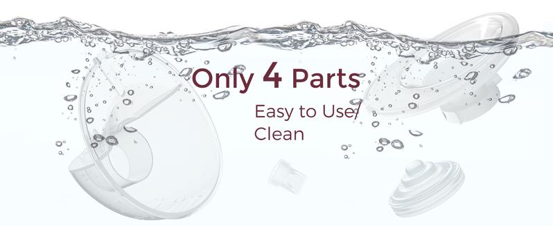 【Classic Edition】Momcozy  M5 Hands-Free Wearable Breast Pump, Double-Sealed Flange for Baby-Like Comfort, 3 Modes & 9 Suction Levels, Portable Electric Pump – 24mm, A