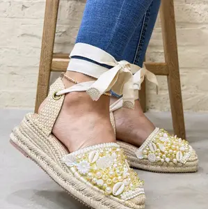 MONSE sandalia bajita de un cm de altura