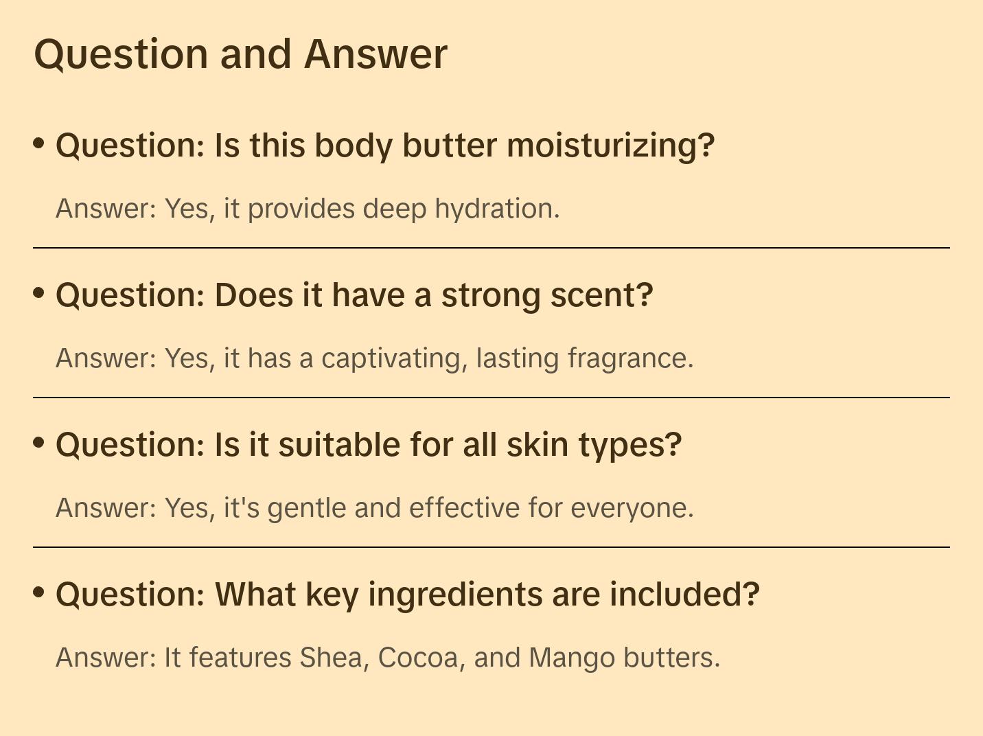 Luxury Life Warm Compliments Fragrance Body Butter Scent Cocoa