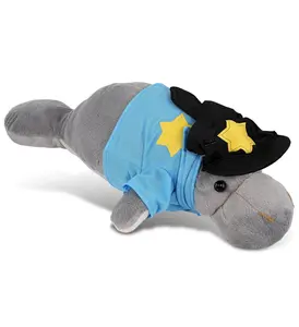 PLUSH POLICE - WILD COLLECTION PLUSH - 15" GREY MANATEE
