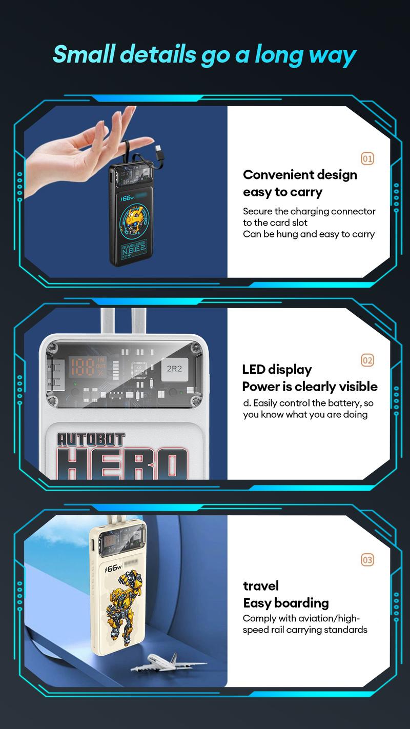 Transformers TF-SD01 10000 and 20000 mAh Mobile Power Bank
