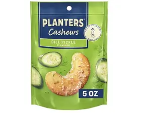 Cashews Dill Pickle - Trail Mix Snack Packs - Snacks with Dill Pickle, Snack Pack, Party Trail Mix, 5 Oz Bag, Pack of 1