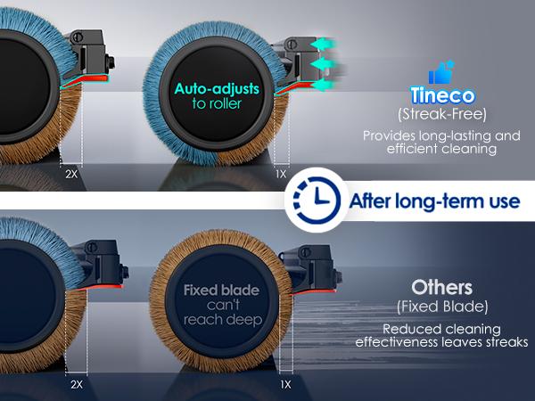 Tineco Floor ONE S7 Stretch Ultra Cordless Wet Dry Vacuum Cleaner, 180°Lay-Flat Anti-Tangle Design, 50 Minutes Runtime, 185℉ Flashdry Self-Cleaning, Dual-Sided Edge Cleaning Floor Cleaner