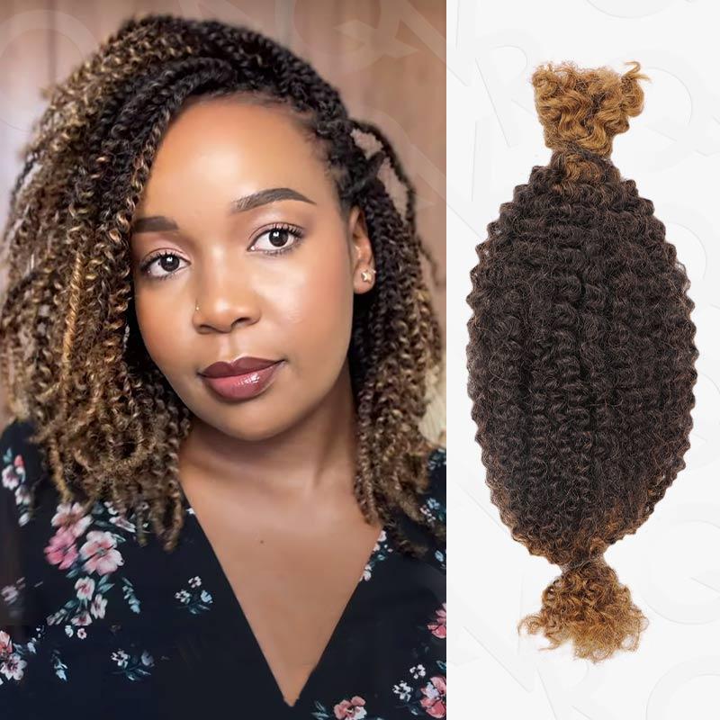 QVR Upgraded Kinky Bulk Natural Black hair 4a/3c Extensions Dreads Dreadlocks Hairextensions TikTokShopBlackFriday