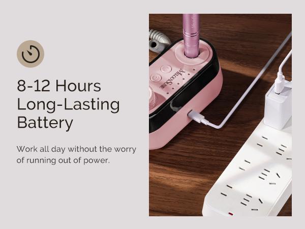 SC320A Desktop Multifunctional Rechargeable Nail Drill 30,000RPM with Elegant Design for All Manicure Shaping & Gel Removal, Ideal for Nail Artists & Home Use SC320A Desktop Multifunctional Rechargeable Nail Drill 30,000RPM with Elegant Design for All Manicure Shaping & Gel Removal, Ideal for Nail Artists & Home Use