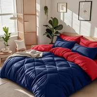 Reversible-navy blue/red