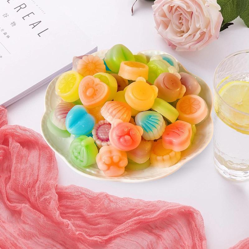 【Updated Version】GummyGlow Wax Bottle Candy 12 oz coconut Bag - Variety Flavor Fruit Jelly Filled（Blue Raspberry，Green Apple，Pineapple，Orange，Strawberry）- Fun Shapes & Edible Wax Sweet Snack for Parties Bonbon Sweet Fruit Bite.viral candy