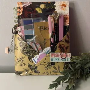 Blind Date with a journal Gift Set Includes Pen Keychain,Stickers, bookmarks, and more Perfect for writing and journaling