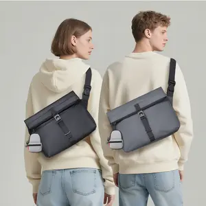 Ultra-Light Waterproof Sling Bag – Magnetic Closure, Detachable Mini Pouch, Unisex Design for Travel & Everyday Use