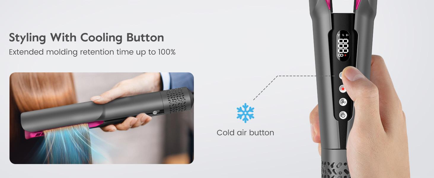 Slopehill SUPGALIY 2-in-1 Hair Straightener and Blow Dryer, Professional Hair Styling Tool, Fits Hair Types 1A–3C