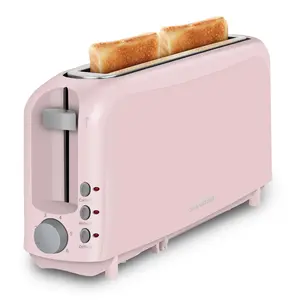 2 Slice Slim Toaster, Single 10" Long Slot Toaster Fits Bagels & Artisan Bread, 6 Shade Settings, Cancel/Reheat/Defrost, Removable Crumb Tray, Auto Shut-Off, Ivory