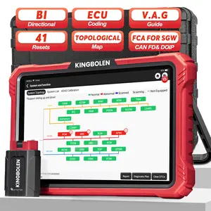 KINGBOLEN K10 Pro Full Systems Bidirectional Scan Tool, CANFD&DOIP, Bluetooth OBD2 Scanner, 40+ Reset Service, 2 Years Update, Upgraded of K10, Automotive Scan Tool