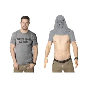 Ask Me About My Corgi T Shirt Funny Dog Flip Puppy Lover Owner Costume Graphic Mens Funny T Shirts Cool Vintage Fashion T-Shirt Gift Classic Menswear Flip Apparel for Men Funny Dog Short Sleeve Novelty Tees for Light Grey