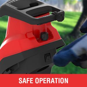 PowerSmart Wood Chipper Electric, 15-Amp Motor with Collection Bag,High Efficiency,Easy to Use,Safety Features,Quick Start,Low Noise,Easy Assembly,Stable Base,Auto-Feed,Quick Clean-Up,Advanced Safety, PS10A