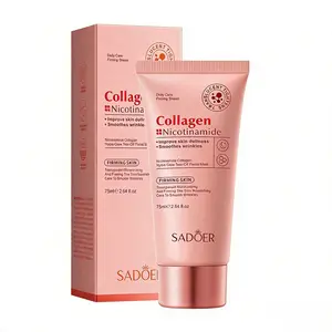 SADOER Collagen Nicotinamide Peel Off Facial Mask | Hydrating & Smoothing Mask for Dry Skin