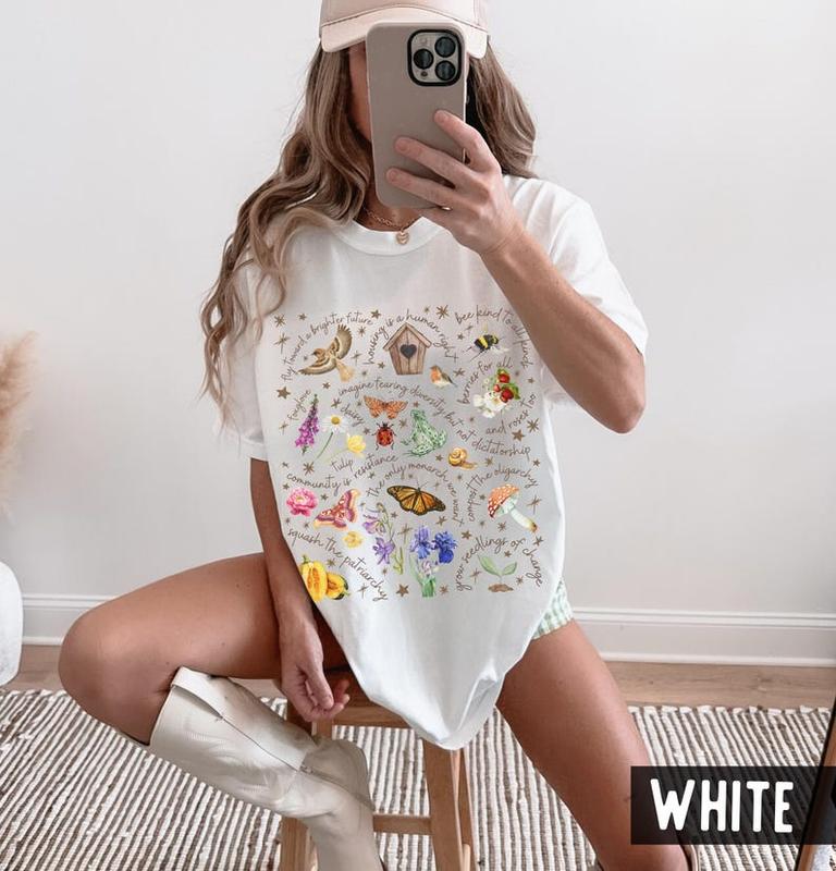 Comfort Colors Subtle Political Gardening TShirt : Painted Cottagecore Social Justice Tee