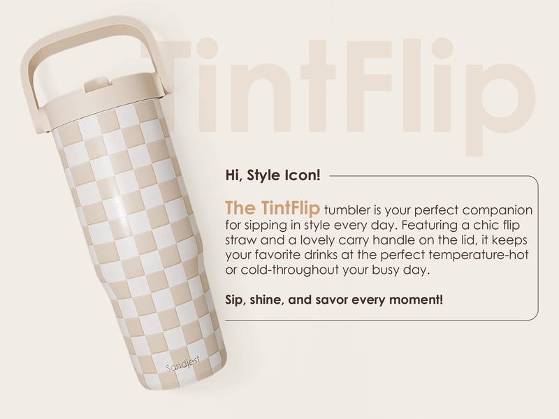 Sandjest 30oz Insulated Tumbler with Straw Lid & Carry Handle, Leak-Proof Stainless Steel, Cupholder Friendly, Ideal for Sports Outdoor Christmas Gift