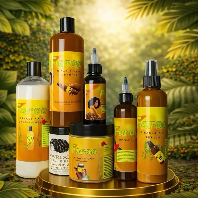 Faroo Natural Herbal Hair Bundle (7 Items)