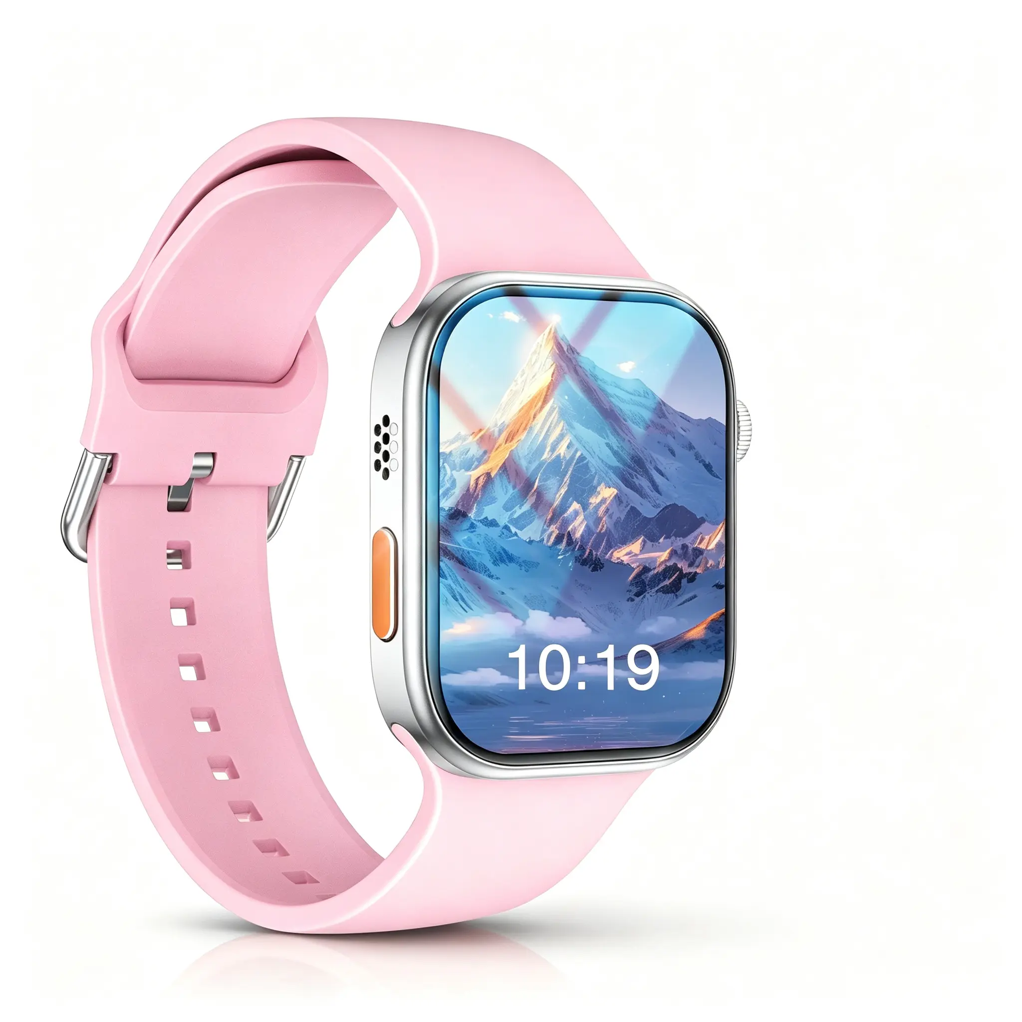 Multifunctional Smartwatch - Call+Music Control, Real-Time Weather Forecast, Multi-Sport Modes, Compatible with iOS/Android, Silicone Strap