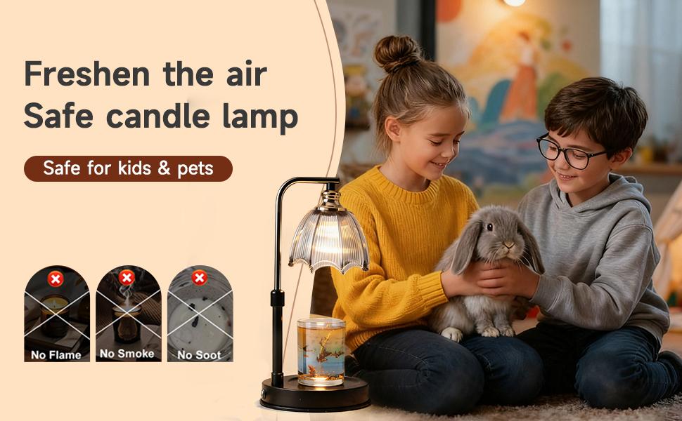 Candle Warmer Lamp with Timer & Adjustable Height - Electric Wax Melt Warmer for Scented Jar Candles - Dimmable Aesthetic Room Decor - House Warming Gifts New Home, Birthday Gifts for Women Mom
