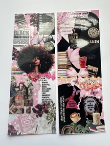 Melanin & Main Character Bookmark Duo | Black Girl Bookish Aesthetic Bookmark Set