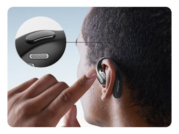 [Refurbished]soundcore by Anker AeroFit Pro Open-Ear Headphones, Ultra Comfort, Secure Fit, Ergonomic Design, Rich Sound with LDAC, Bluetooth 5.3, IP55 Water-Resistant, 46H Playtime, App Control, Wireless Earbuds, Headphones Bluetooth, On Ear, Audio, Wire