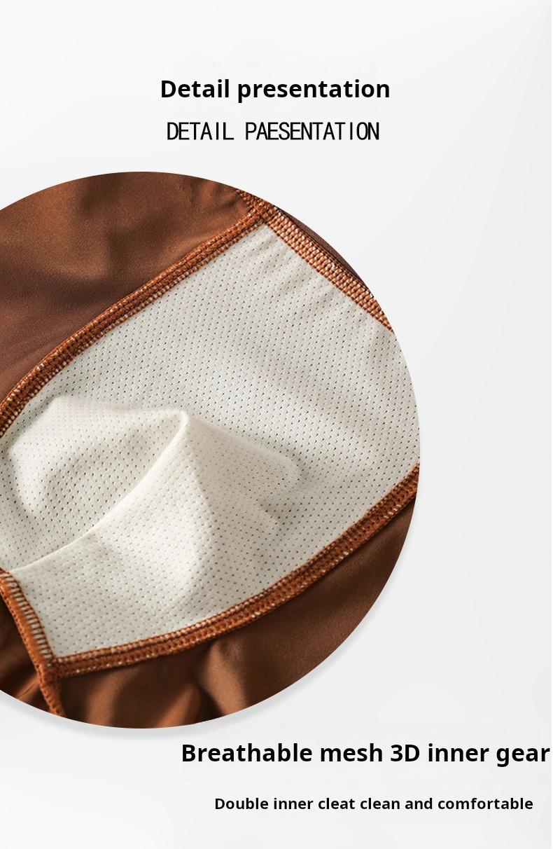 New Men's Satin Light Luxury Ice Silk Underwear Summer Breathable Four Corners Shorts New Flat Corners Men's Underwear