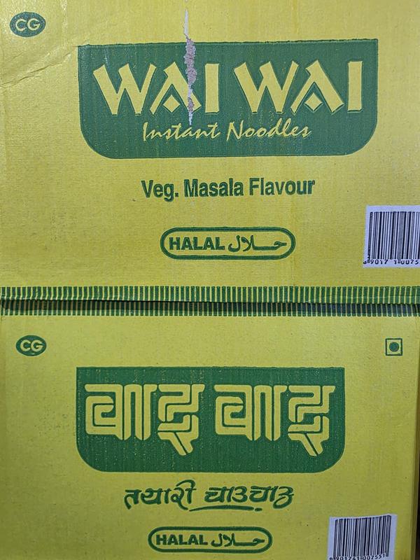 WaiWai Noodles Vegetable Flavor (30 Pack) Made in Nepal