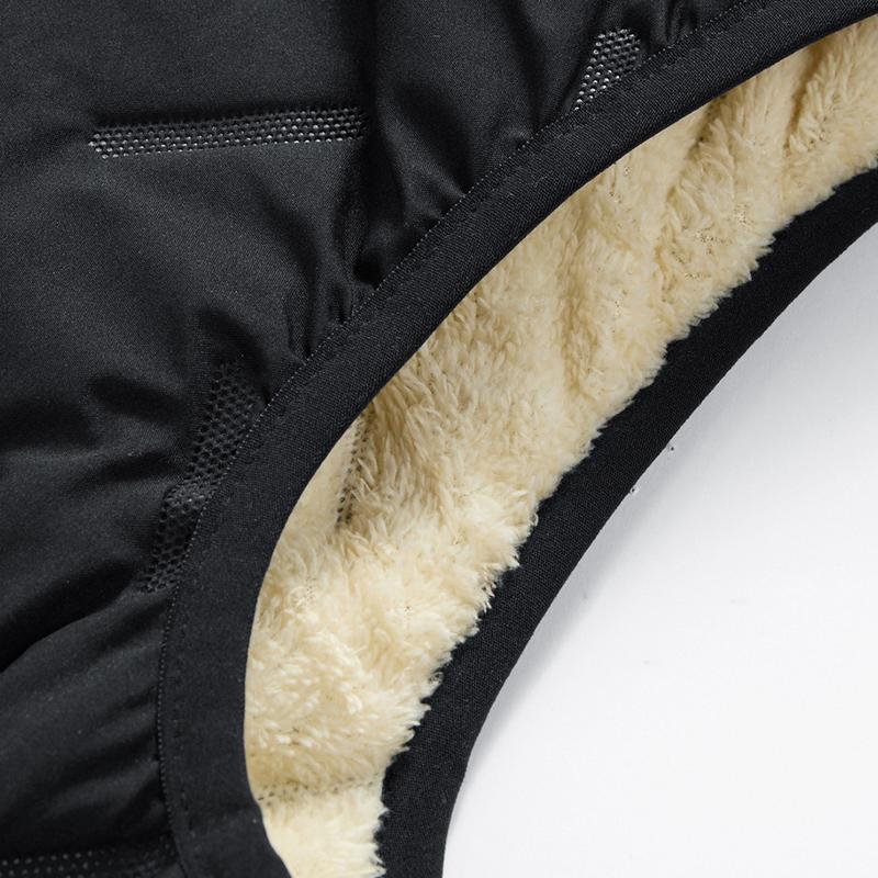 Men's Autumn Winter Warm Vest Fleece Lined Wool Regular Fit Polyester Zipper Design Easy Care Casual Style Medium Men's Solid Color Cardigan Round Neck