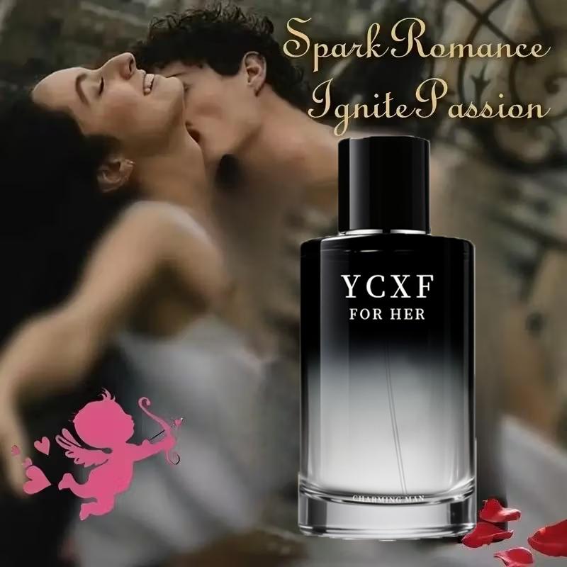 YCXF Men's Pheromone Cologne—Long-lasting allure, blending oriental citrus and woody notes. Its sensual fragrance captivates women, unleashing masculine charm. A light fragrance spray with fruity sweet woody tones, delivering an exceptional scent.